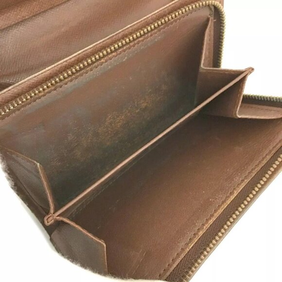 445132BA (L6) Louis Vuitton Wallet Porte Monnaie Billets Tresor Brown Monogram - Picture 7 of 10